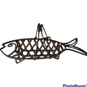 Vintage think wire Fish Basket